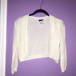 Women’s White Patterned Cardigan